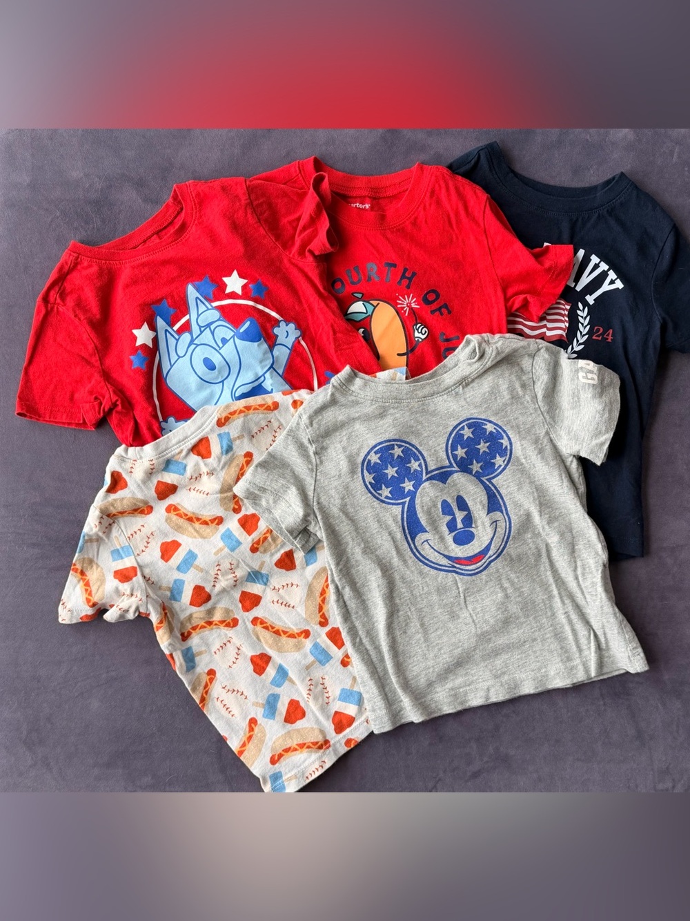 GAP, Old Navy, Carters▪️Patriotic Short-Sleeve Tee Bundle (5)▪️Size 3T